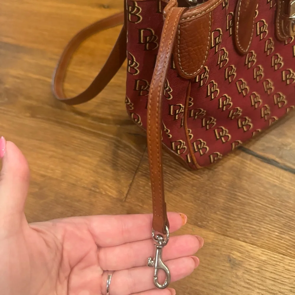 Dooney & Bourke Red and Brown Satchel